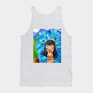 Sourire en Aigue-Marine - Aquamarine Smile Tank Top